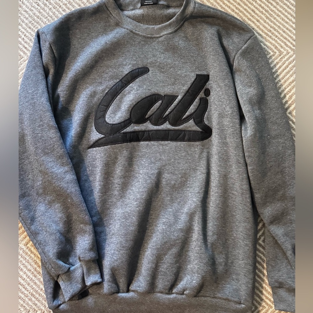 Men's Original Deluxe Gray Crewneck Sweater